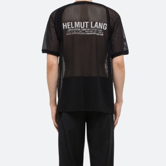 BNWT SS25 HELMUT LANG LOGO MESH T TSHIRT S - Picture 12 of 13